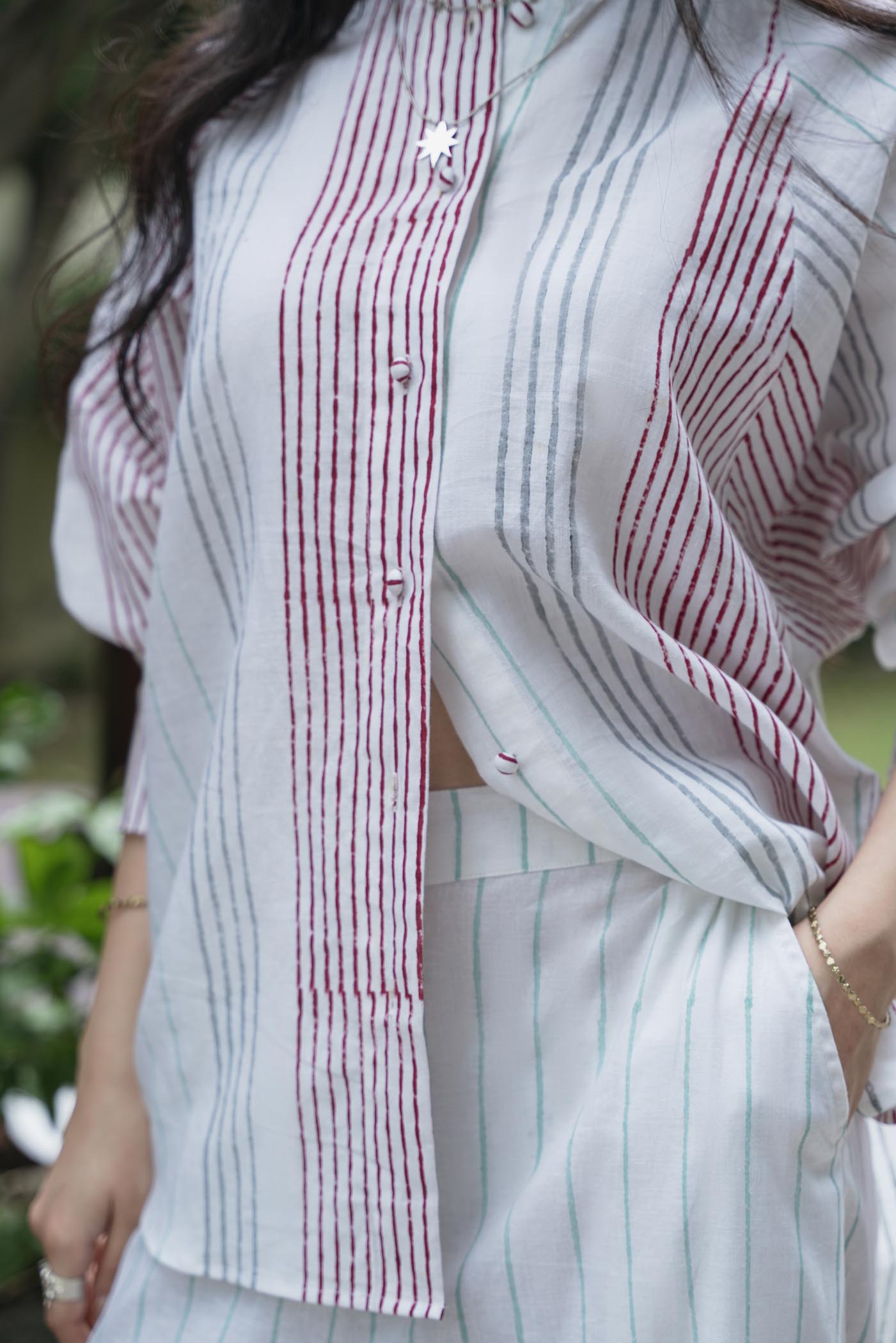 Pinstripe Linen Co-ord Set