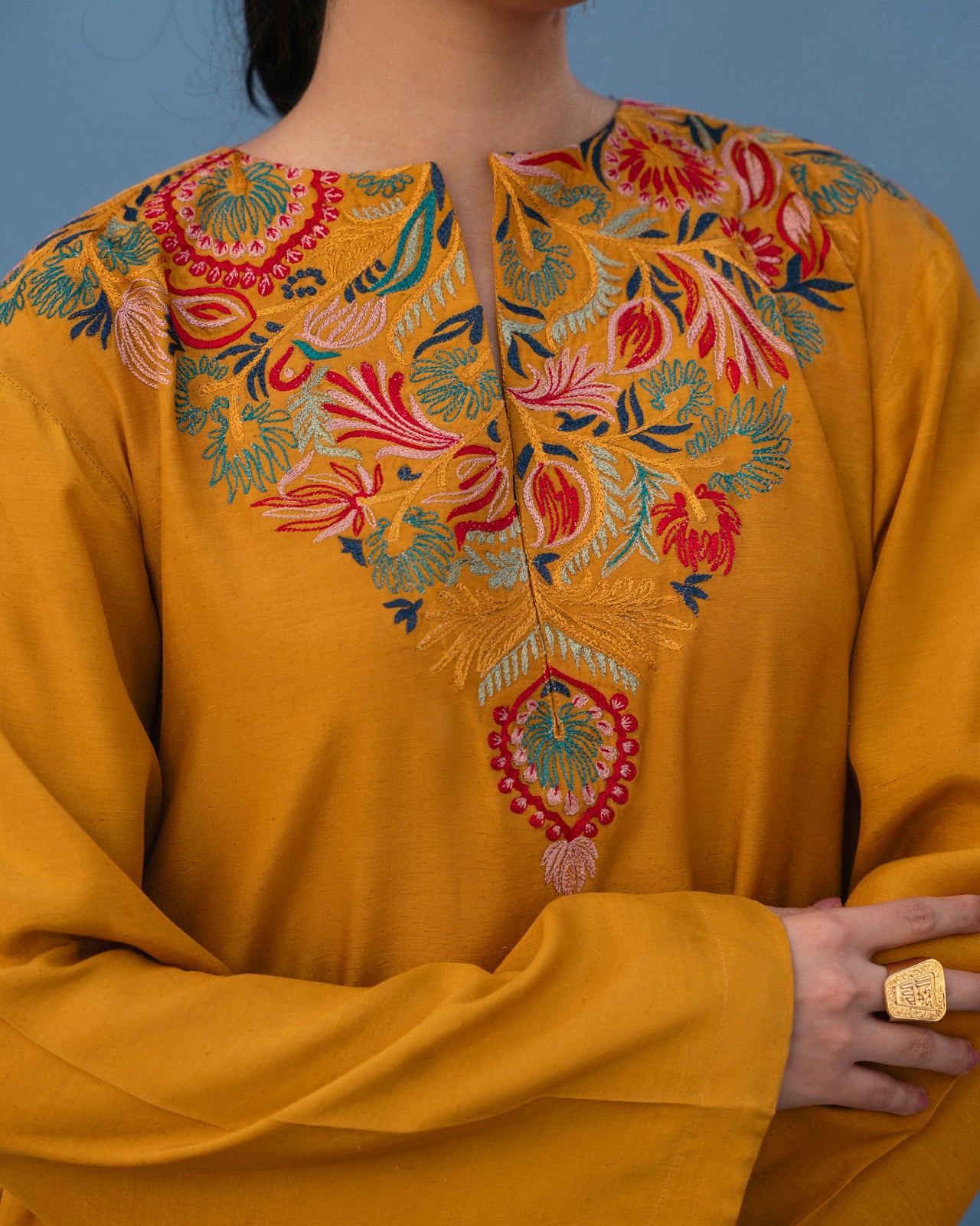 Zard Kurta Set