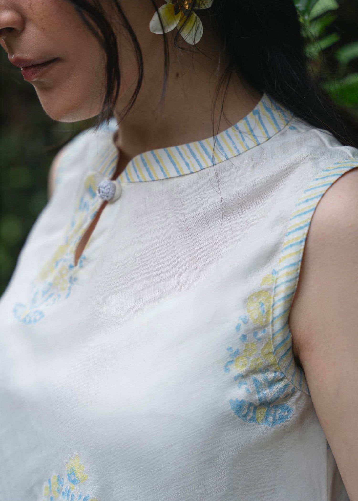 Chaap Linen Kurti Set