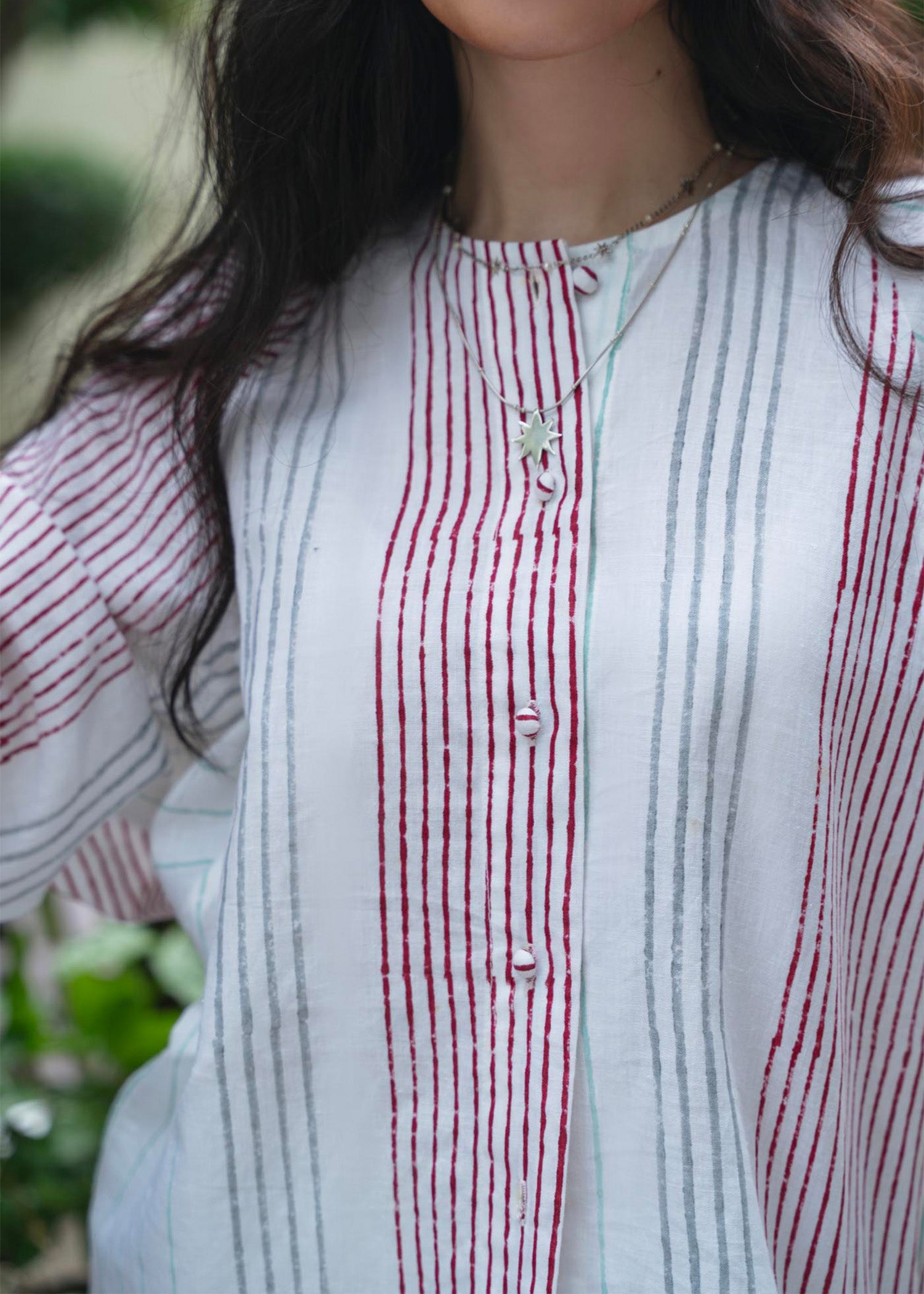 Pinstripe Linen Co-ord Set