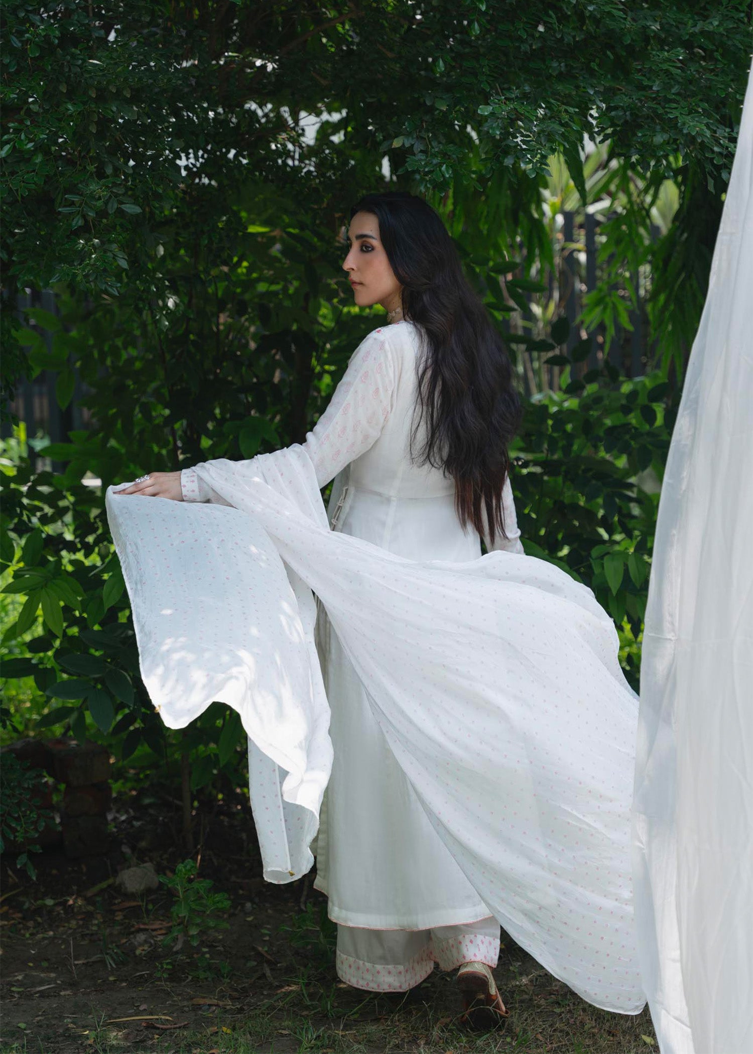 Moonlight Embroidered Kalidaar