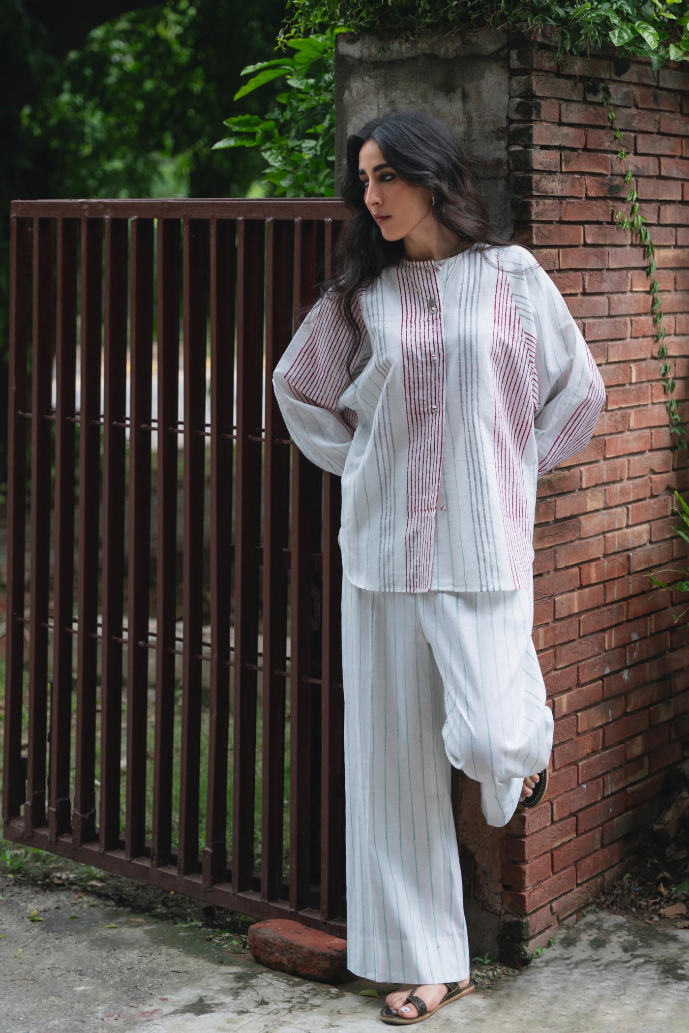 Pinstripe Linen Co-ord Set