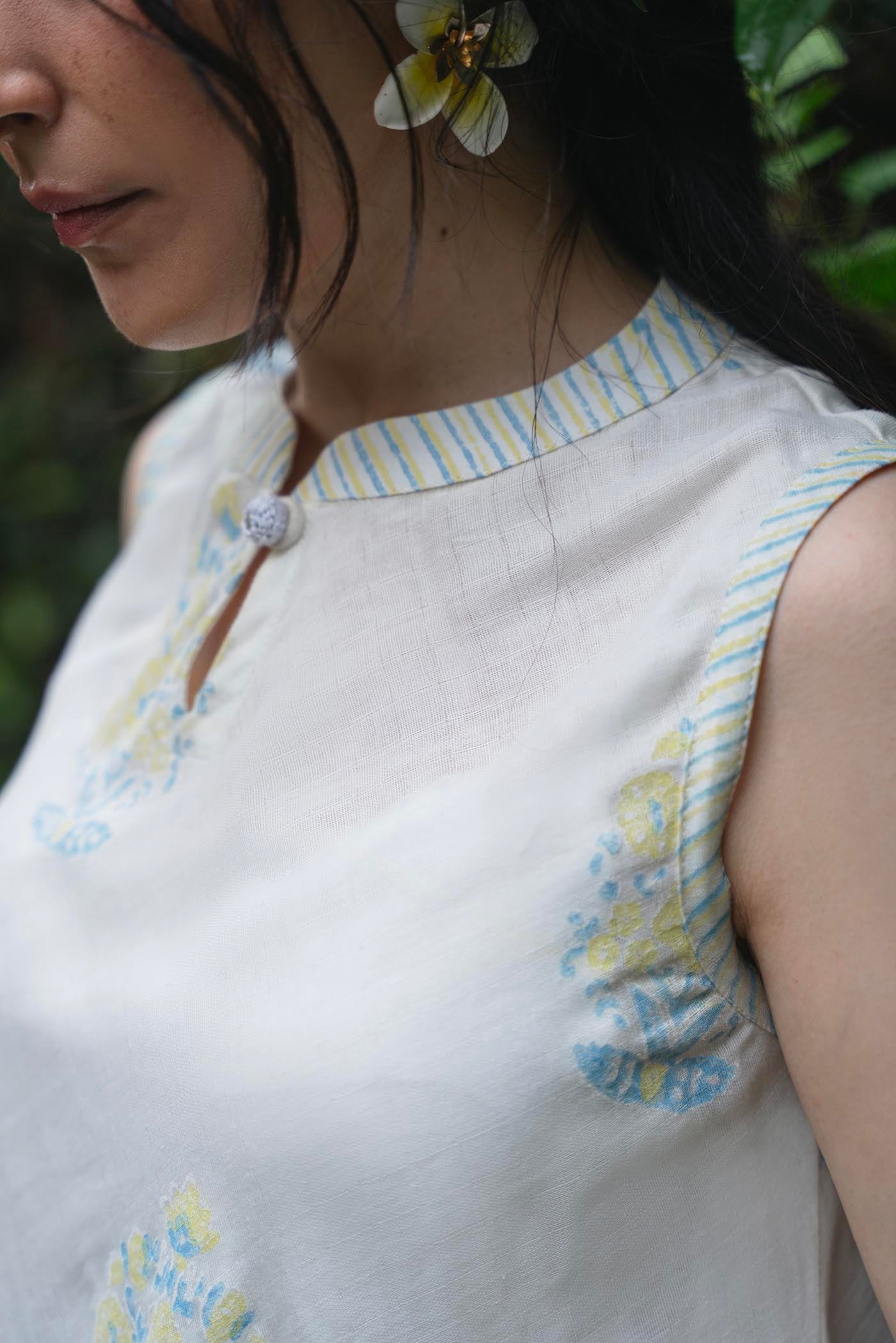 Chaap Linen Kurti Set