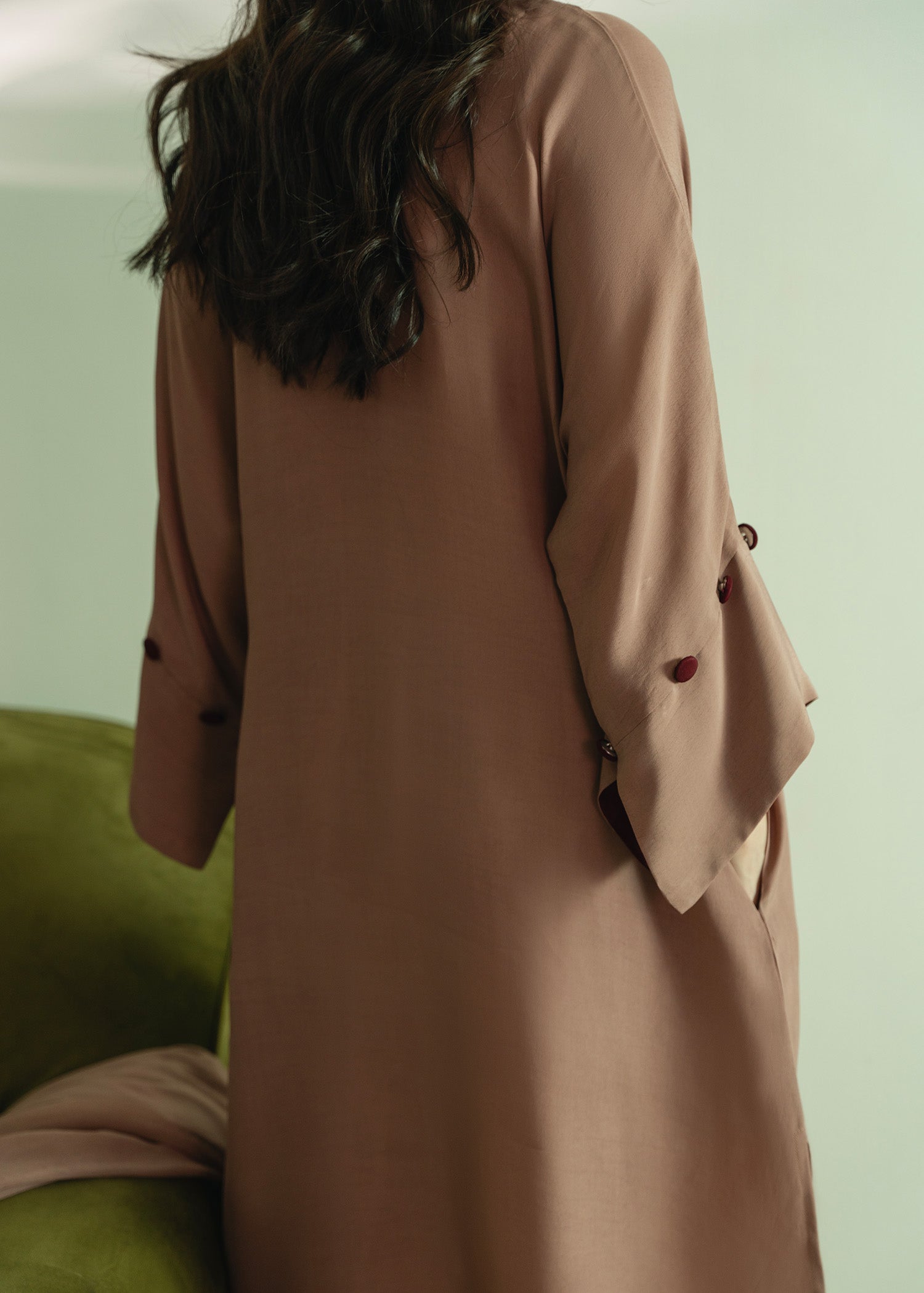 Taupe Kaftan Set