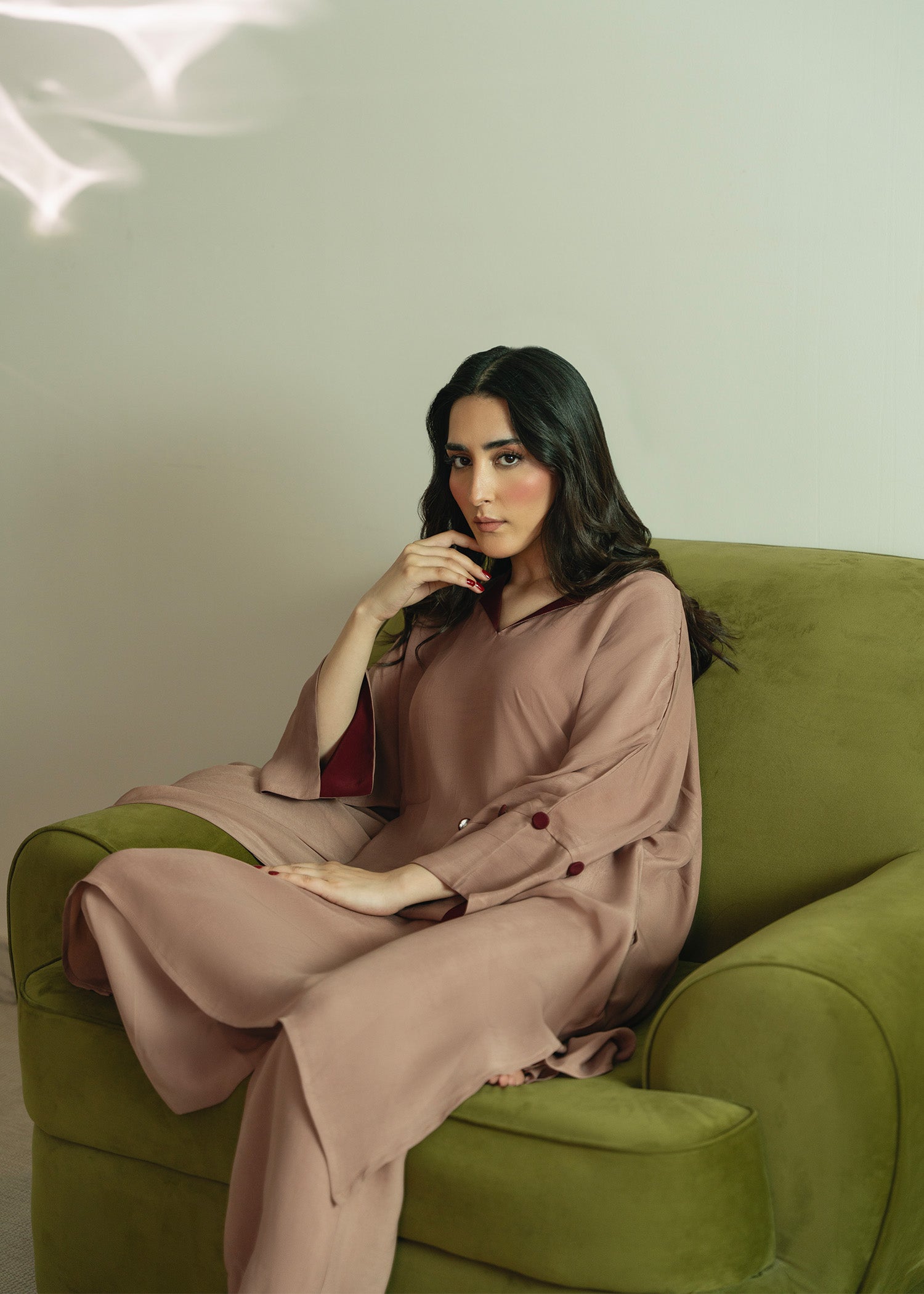 Taupe Kaftan Set