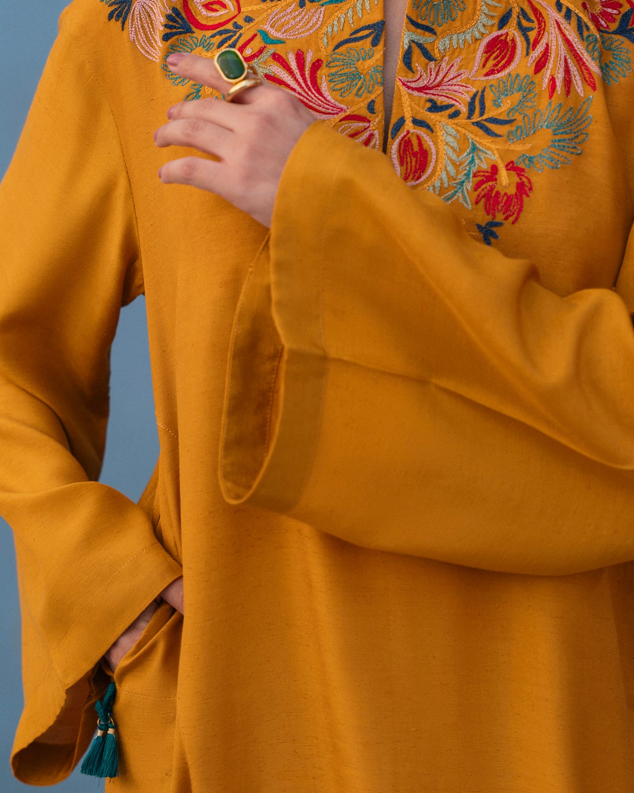 Zard Kurta Set