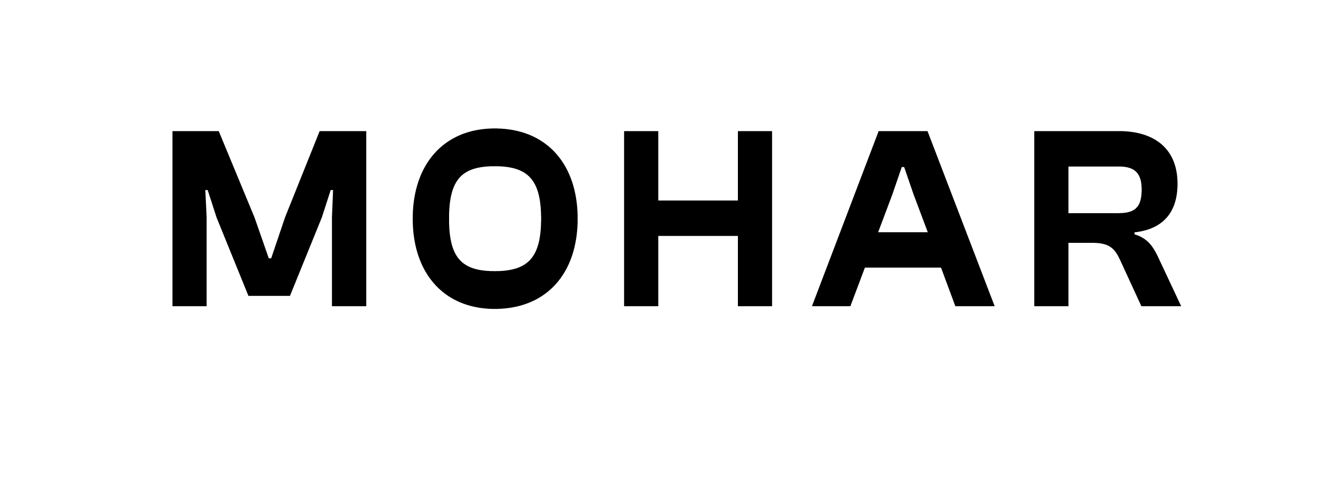 Black logo 'MOHAR' on a white background