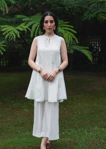 Chaap Linen Kurti Set