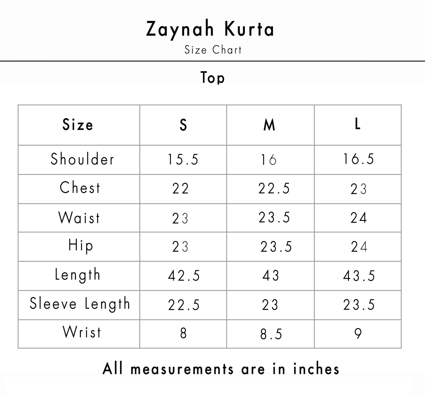 Zaynah Kurta